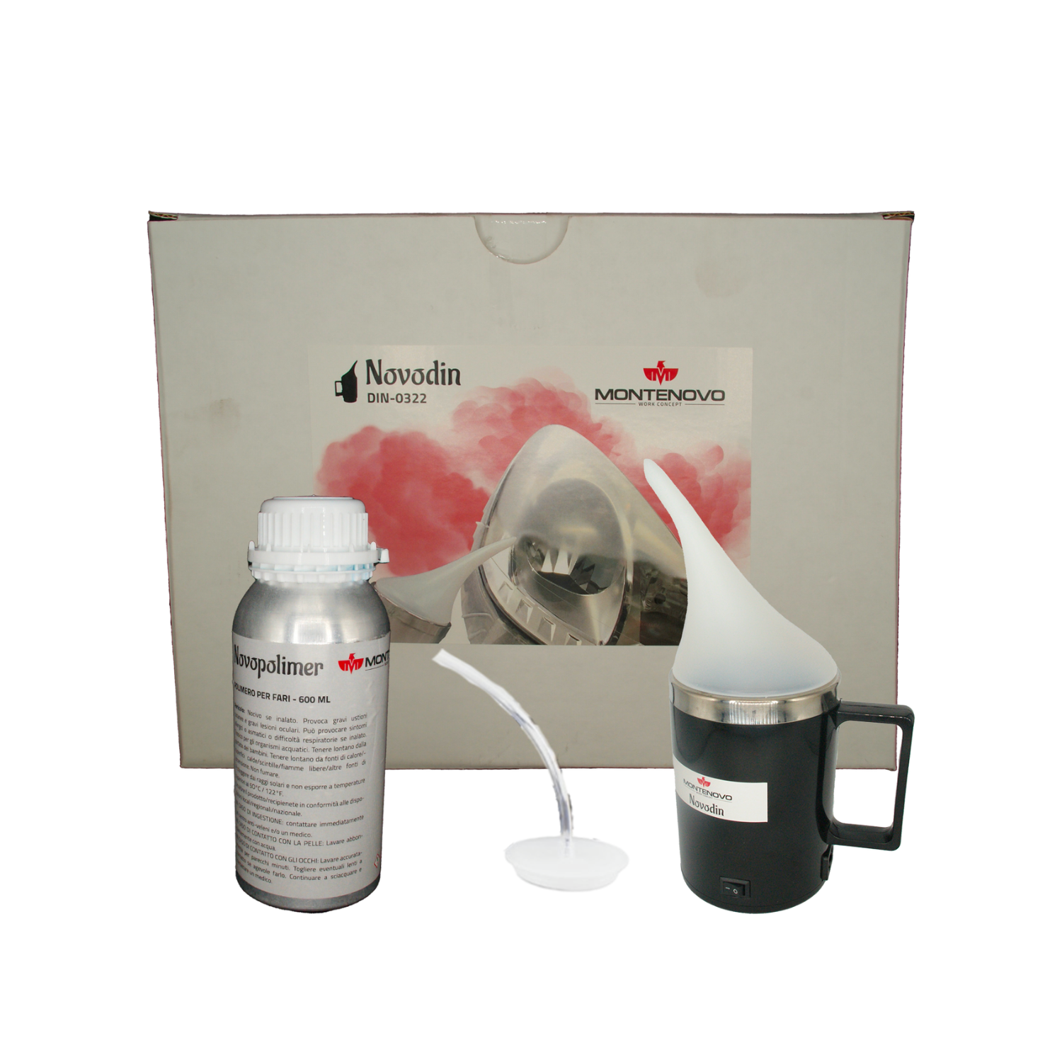 MONTENOVO Kit Ripristino Fanali con Polimero - Cod.DIN-0322