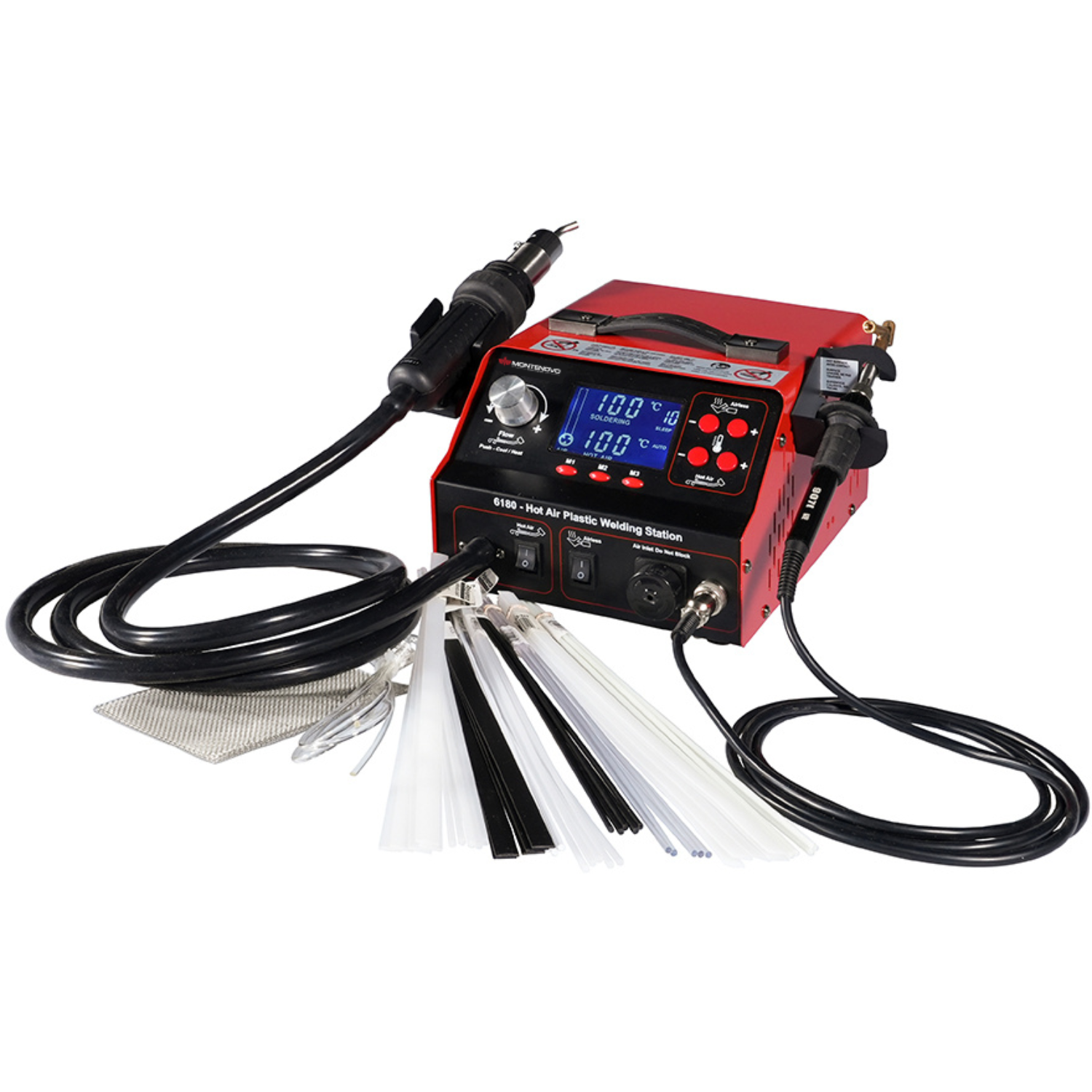 MONTENOVO Duojob Saldatrice per Plastica Doppia Torcia - Cod. PWS-6180