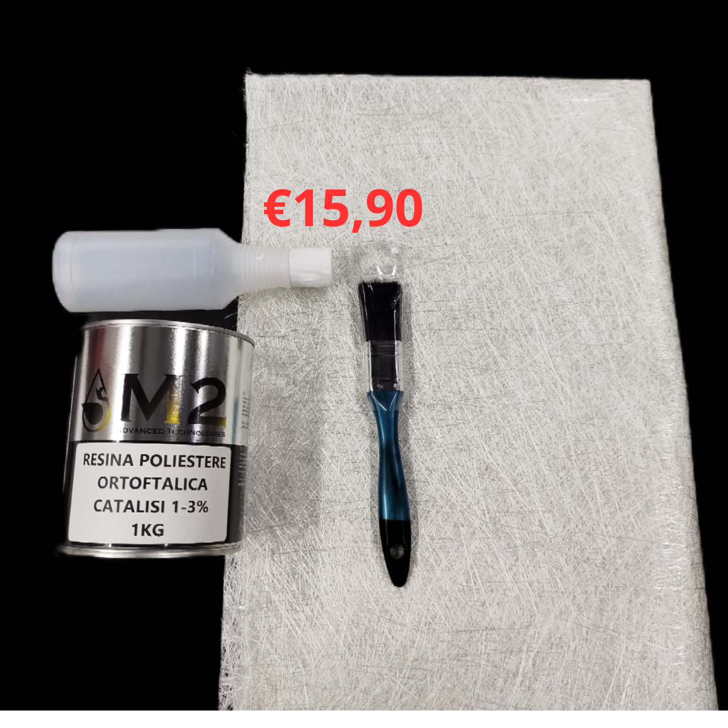 Kit Riparazione Vetroresina Professionale - Cod. M2/RPVTR