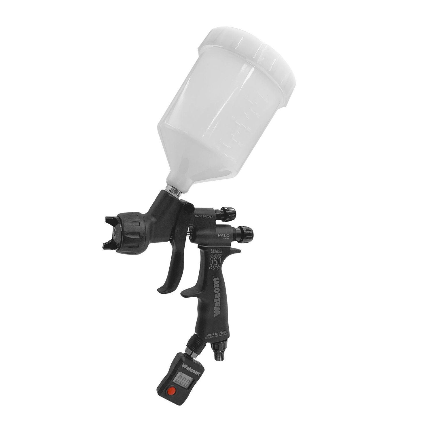 WALMEC Genesi Carbonio 360 evo HALO Clear Con Regolatore Ugello 1.3 - Cod. W013013