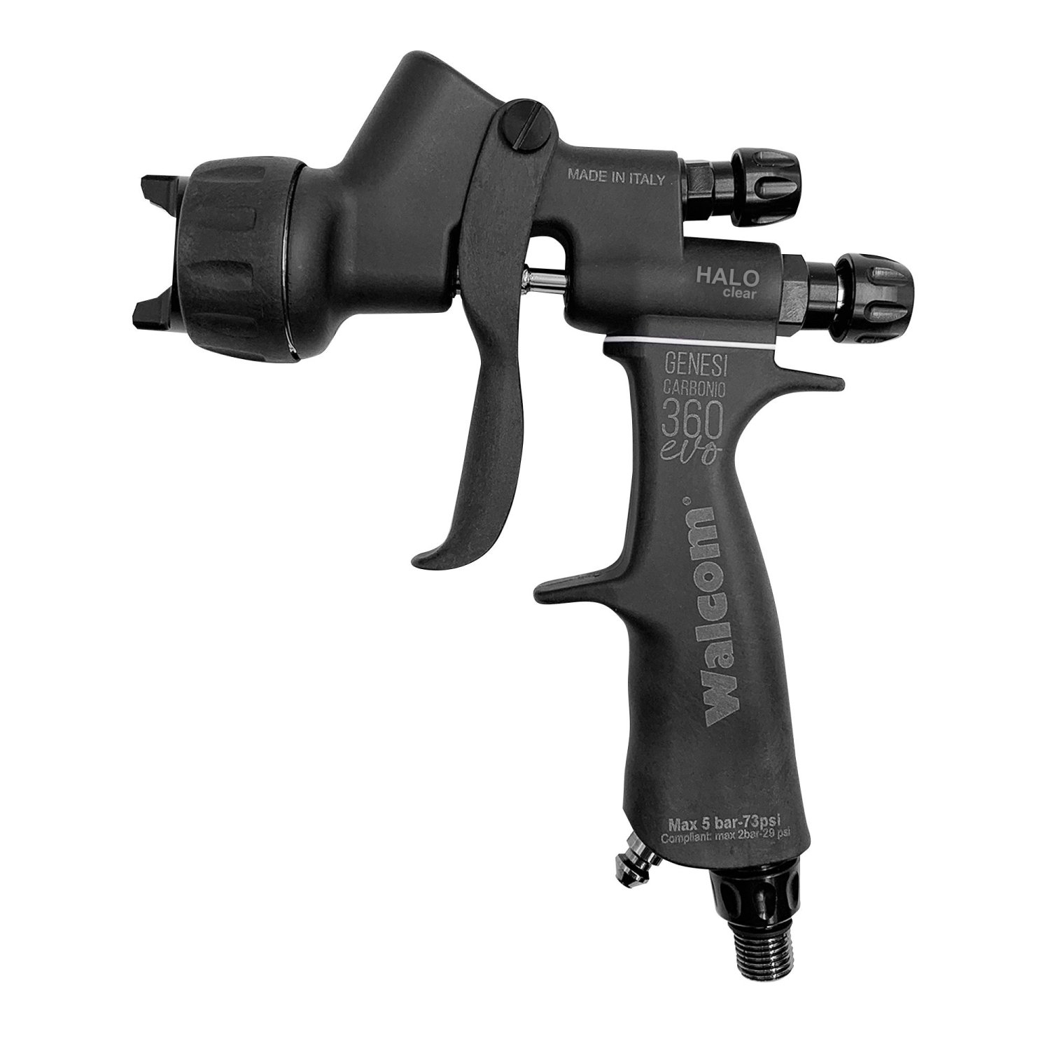 WALMEC Genesi Carbonio 360 evo HALO Clear Con Regolatore Ugello 1.3 - Cod. W013013 - immagine 2